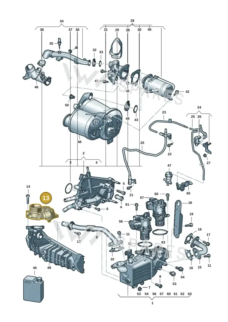 04L128063AD — Volkswagen Transport. multivan (2019-2024) diagram 7ep131020, position 13