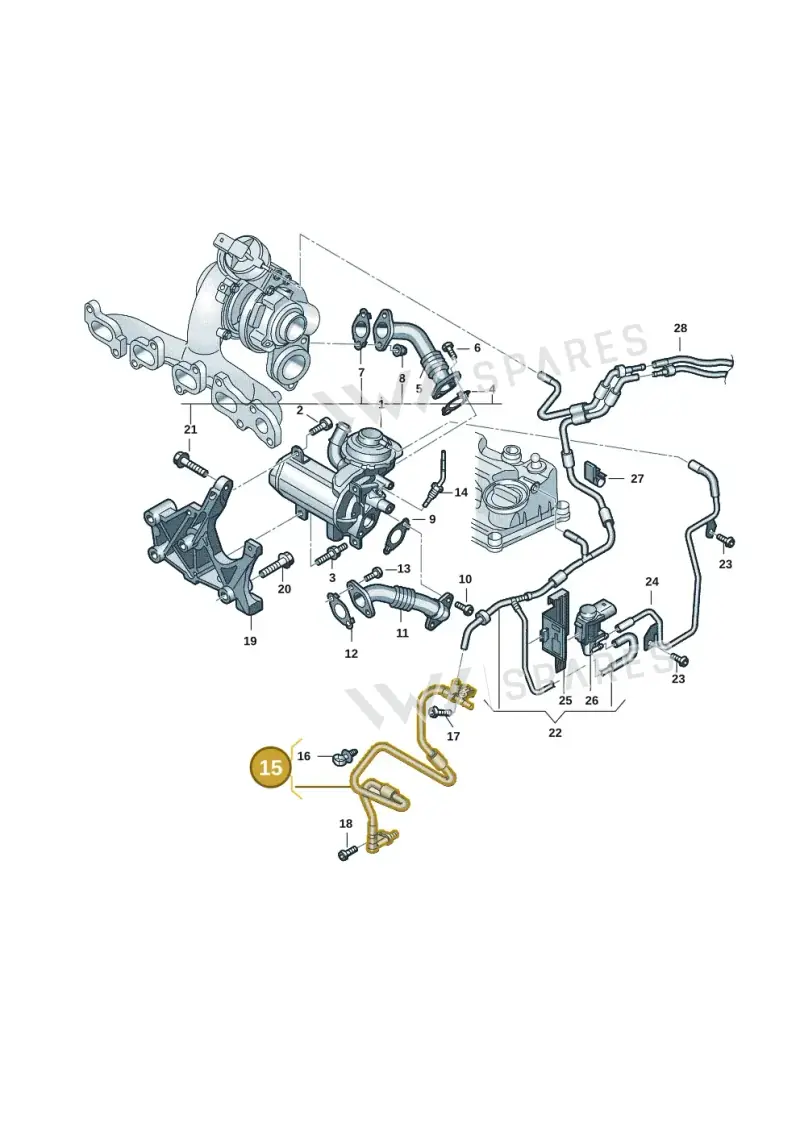 04L129456E — Volkswagen Caddy Maxi Kombi (2020-2024) diagram 2ka131110, position 15