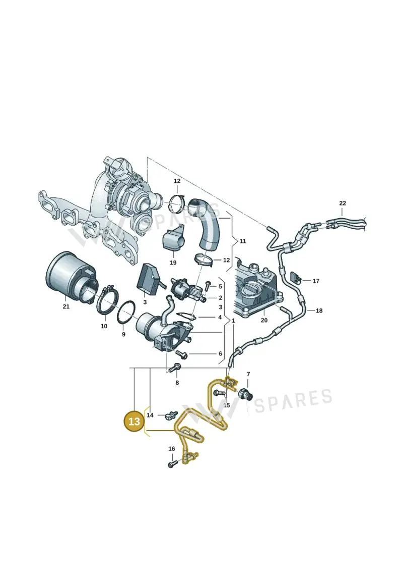 04L129456E — Volkswagen Tiguan 2.0 (2023-) diagram 57x131100, position 13
