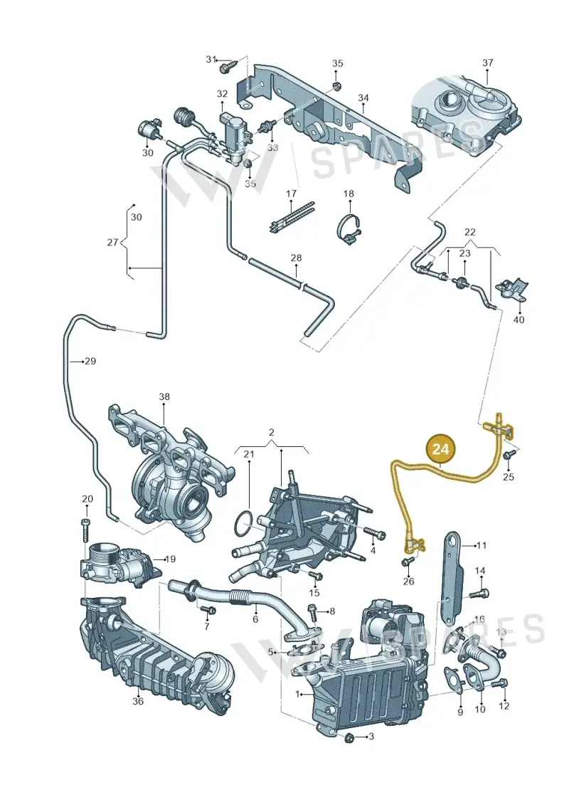 04L129456P — Volkswagen MAN TGE 55 (2016-2021) diagram 806131300, position 24
