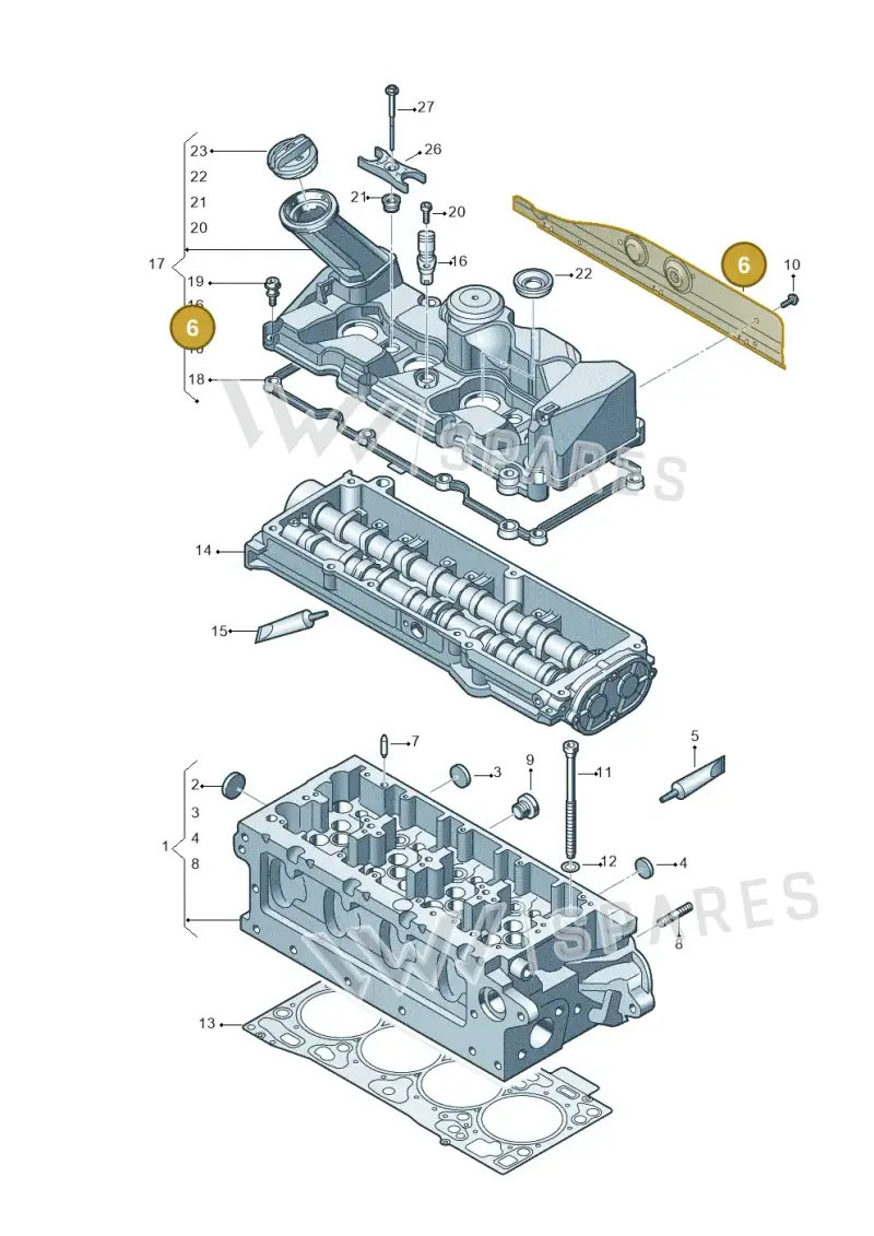 04L129686 — Volkswagen MAN TGE 55 (2016-2021) diagram 806103080, position 6
