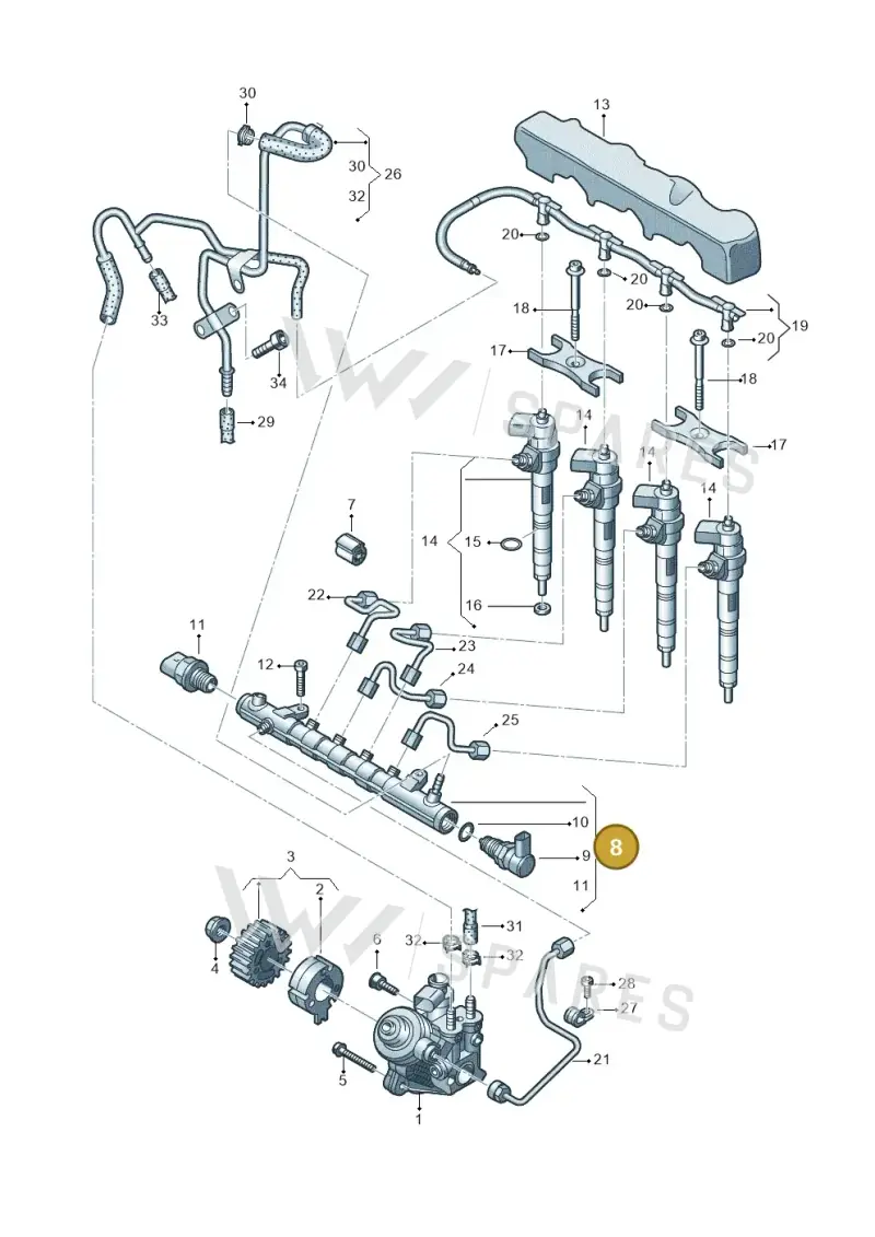 04L130089B — Volkswagen Caddy Maxi Kombi (2020-2024) diagram 746130000, position 8