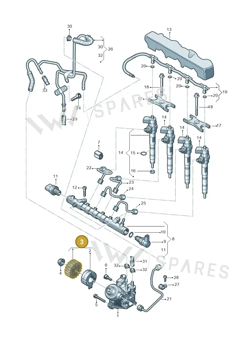 04L130101C — Volkswagen Caddy Maxi Kombi (2020-2024) diagram 746130000, position 3