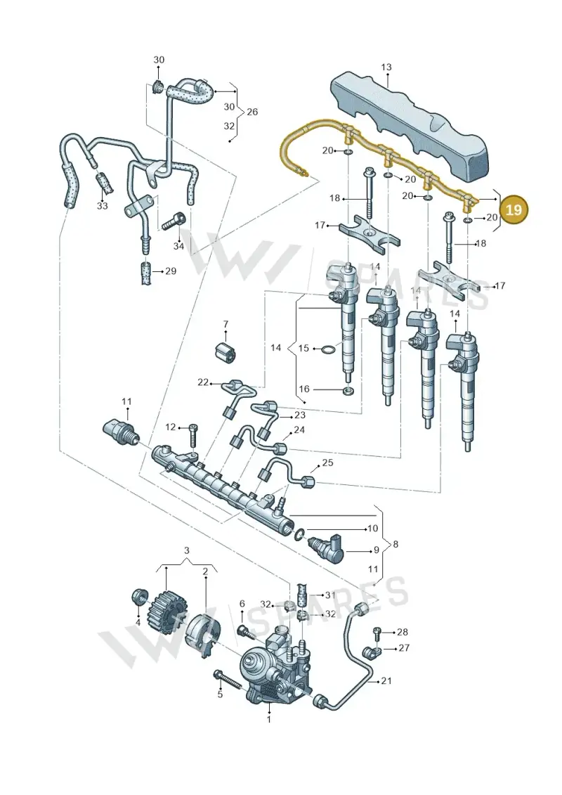 04L130235N — Volkswagen Caddy Maxi Kombi (2020-2024) diagram 746130000, position 19