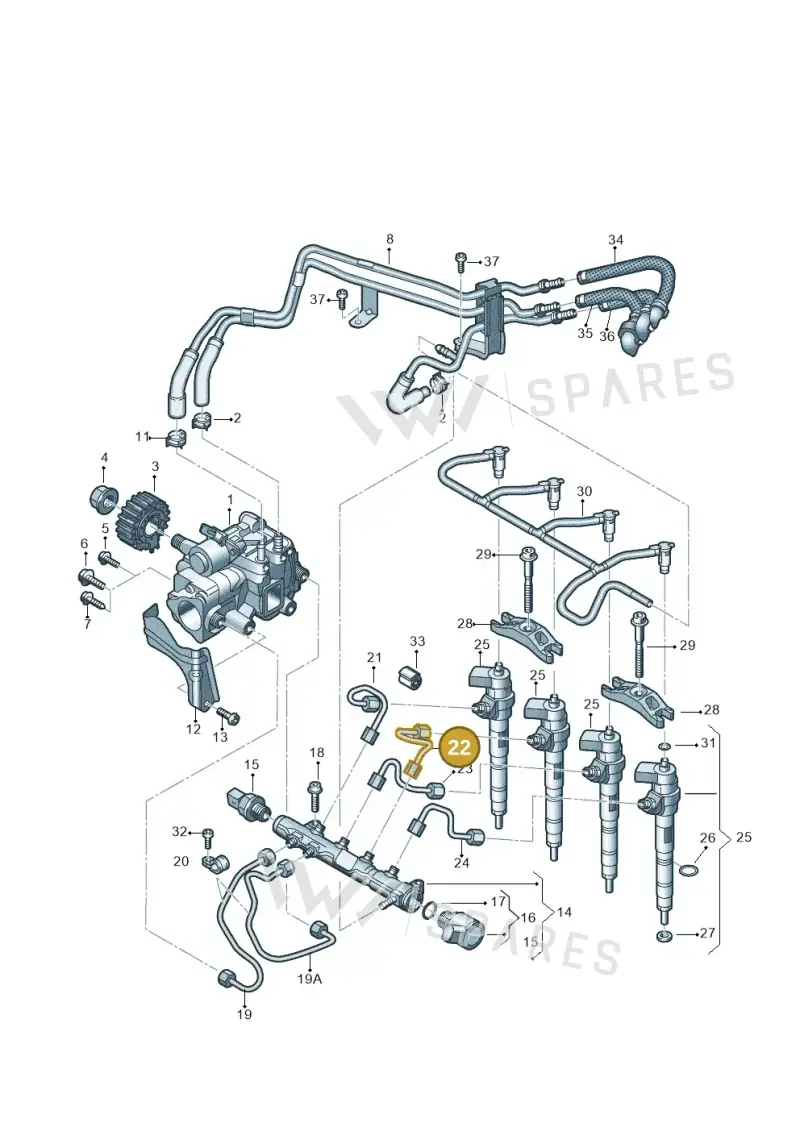 04L130302D — Volkswagen Transport. multivan (2019-2024) diagram 807130000, position 22