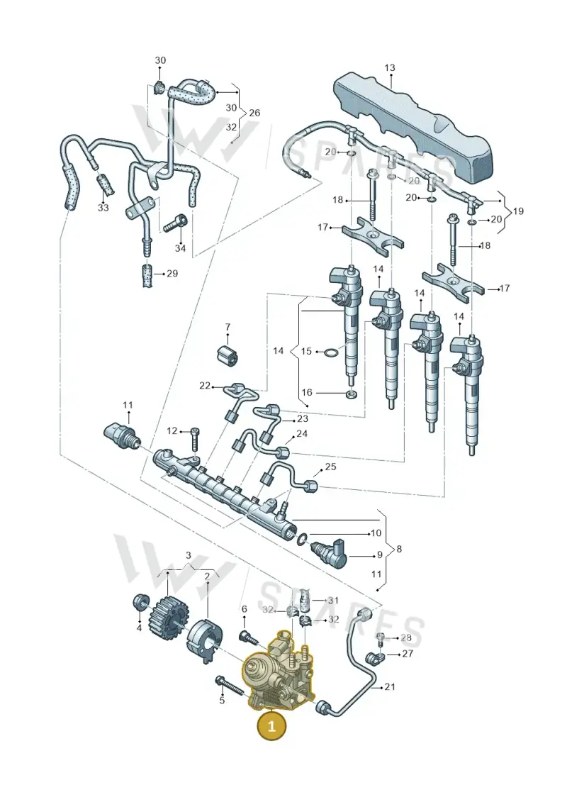 04L130755E — Volkswagen Caddy Maxi Kombi (2020-2024) diagram 746130000, position 1