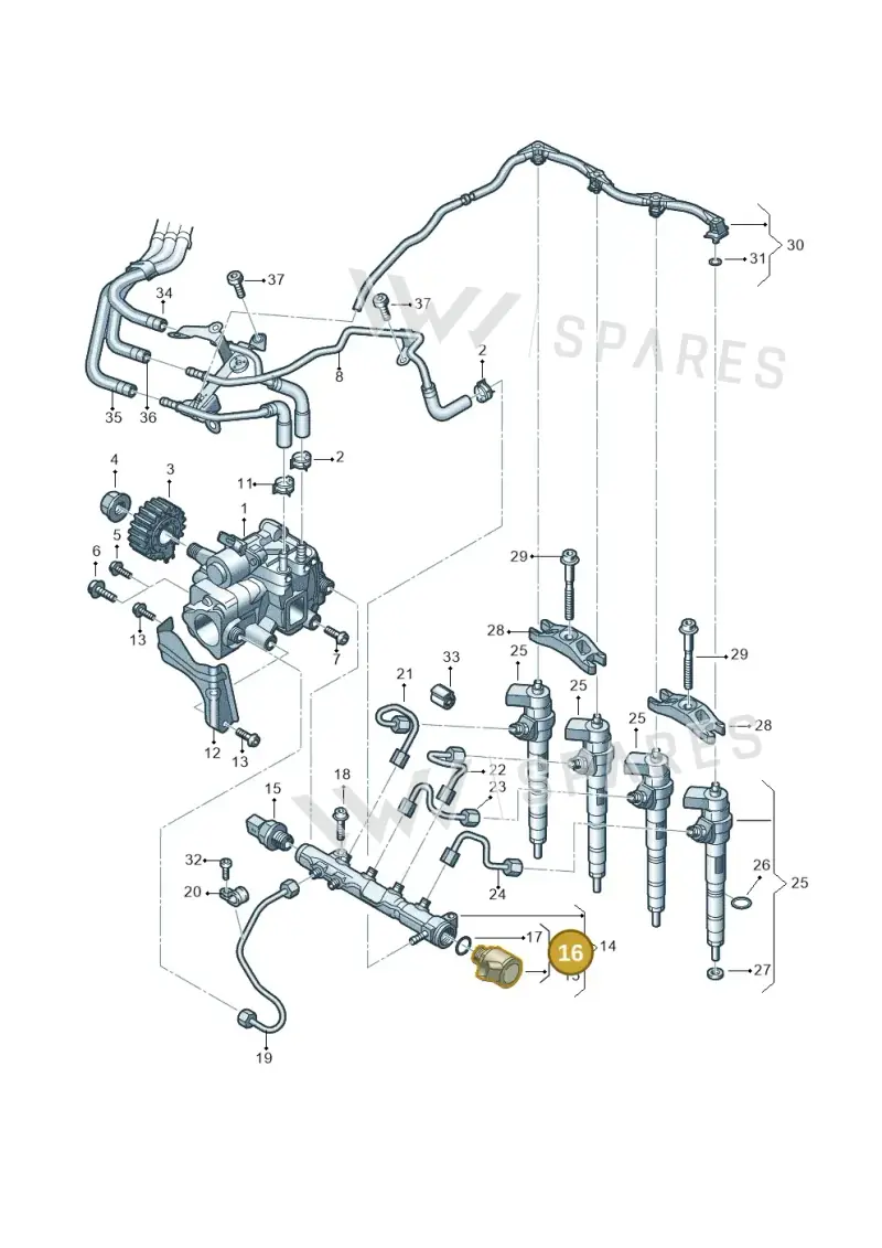 04L130764E — Volkswagen MAN TGE 55 (2016-2021) diagram 806130035, position 16