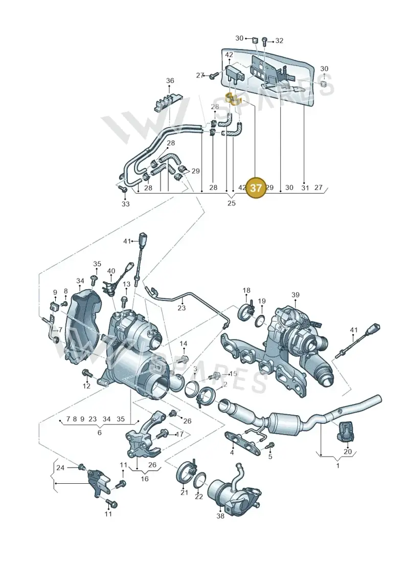 04L131213H — Volkswagen T-Roc BlueMotion (2017-2024) diagram 793253049, position 37