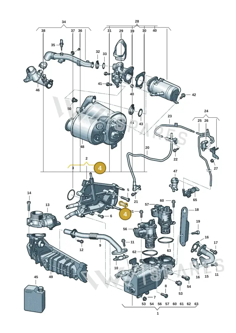 04L131354 — Volkswagen Transport. multivan (2019-2024) diagram 7ep131020, position 4