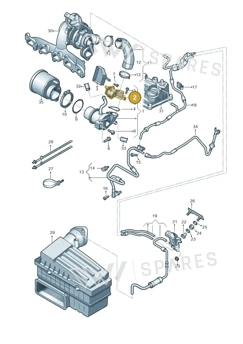 04L131501L — Volkswagen New beetle (2011-2016) diagram 746131400, position 2