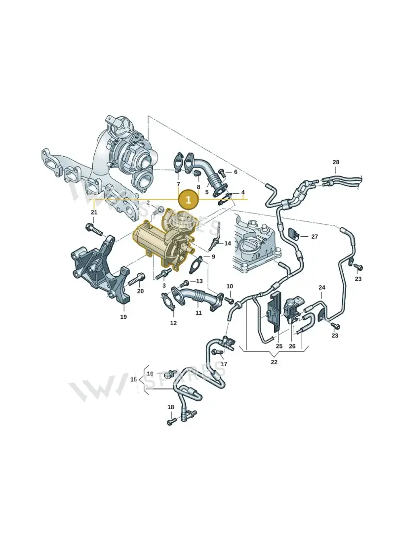 04L131512P — Volkswagen Caddy Maxi Kombi (2020-2024) diagram 2ka131110, position 1