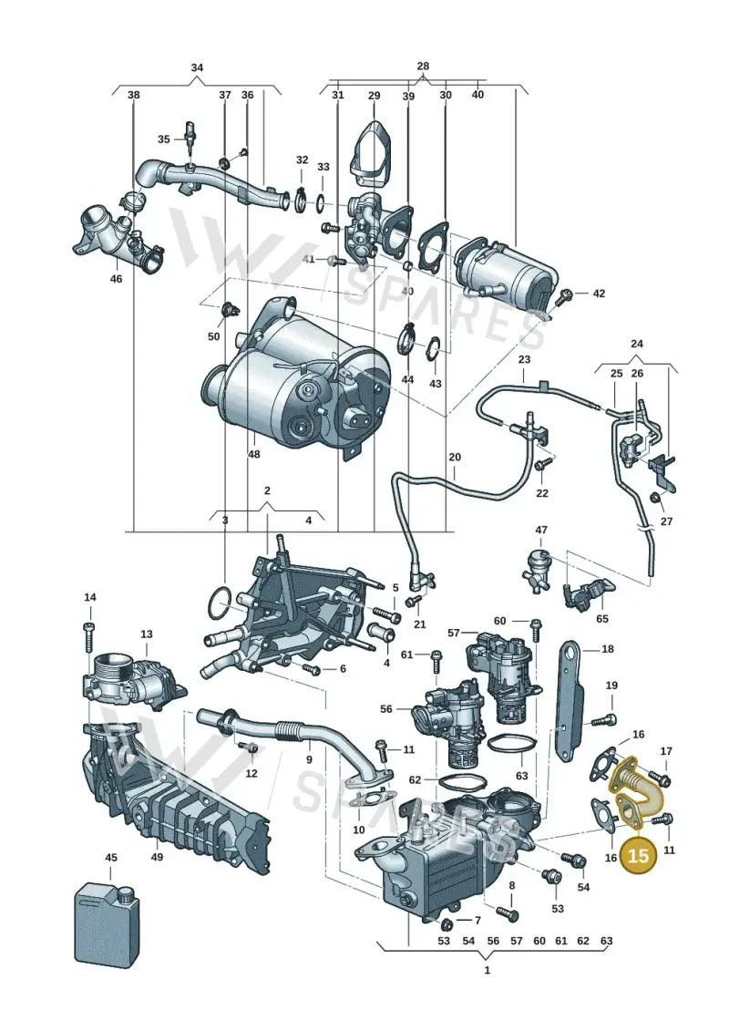 04L131521BB — Volkswagen Transport. multivan (2019-2024) diagram 7ep131020, position 15
