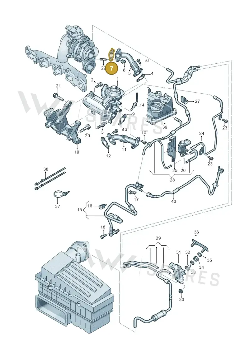 04L131547S — Volkswagen Arteon (2017-2023) diagram 884131500, position 7