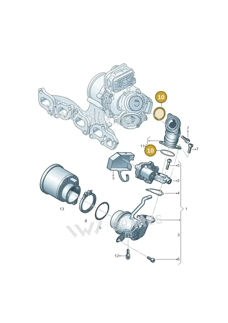 04L131547T — Volkswagen Touran 2,0 BlueMotion (2015-2024) diagram 793131070, position 10