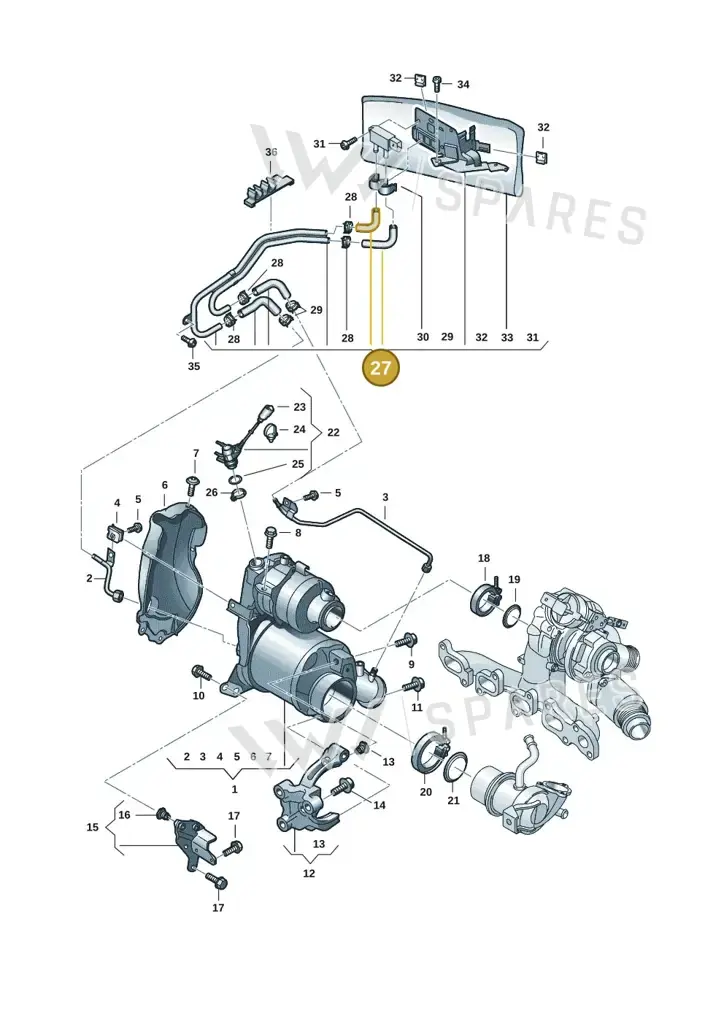 04L131552HP — Volkswagen Tiguan 2.0 (2023-) diagram 57x253160, position 27