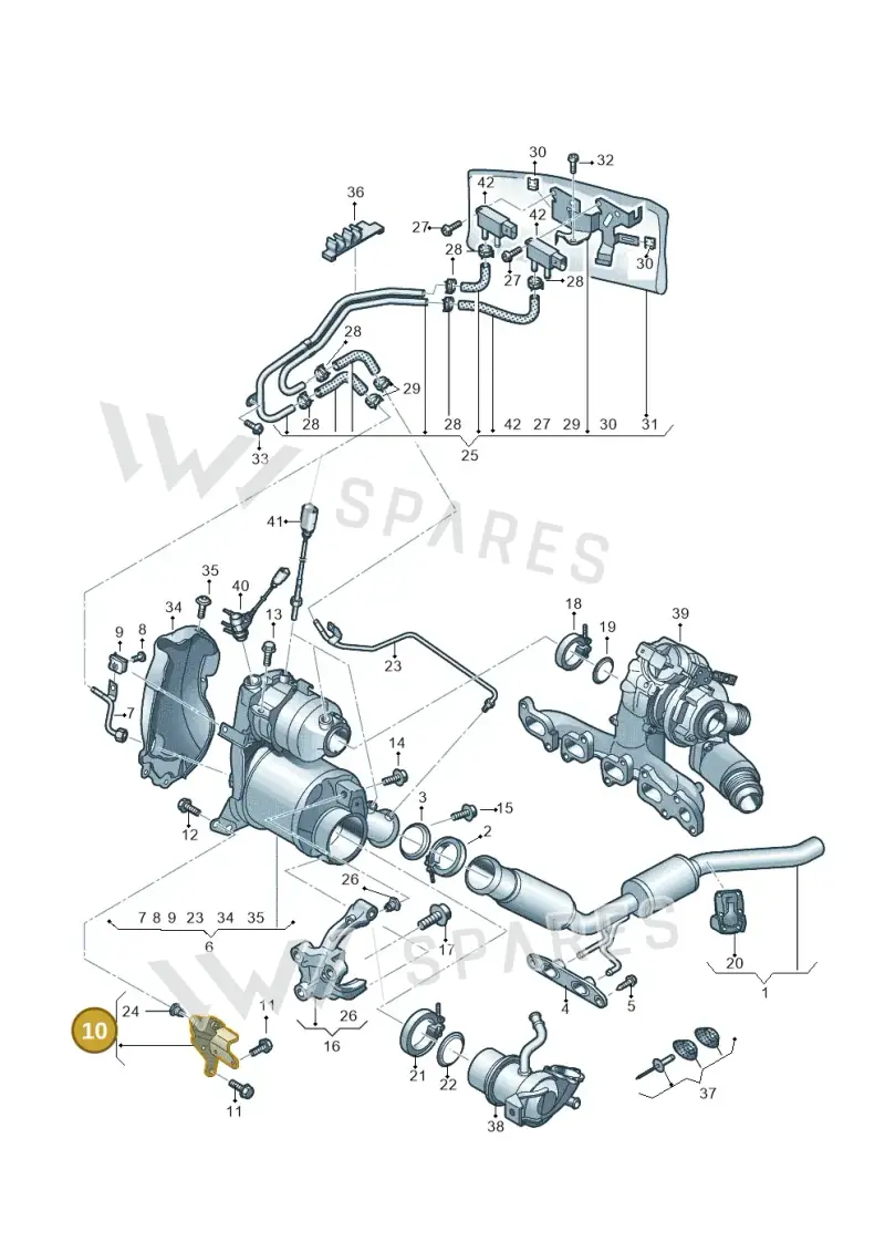 04L131561J — Volkswagen Tiguan 2.0 4Motion (2017-2024) diagram 810253400, position 10