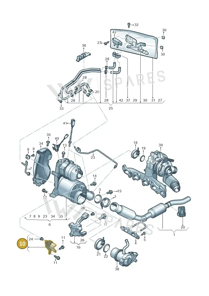 04L131561J — Volkswagen T-Roc BlueMotion (2017-2024) diagram 813253500, position 10