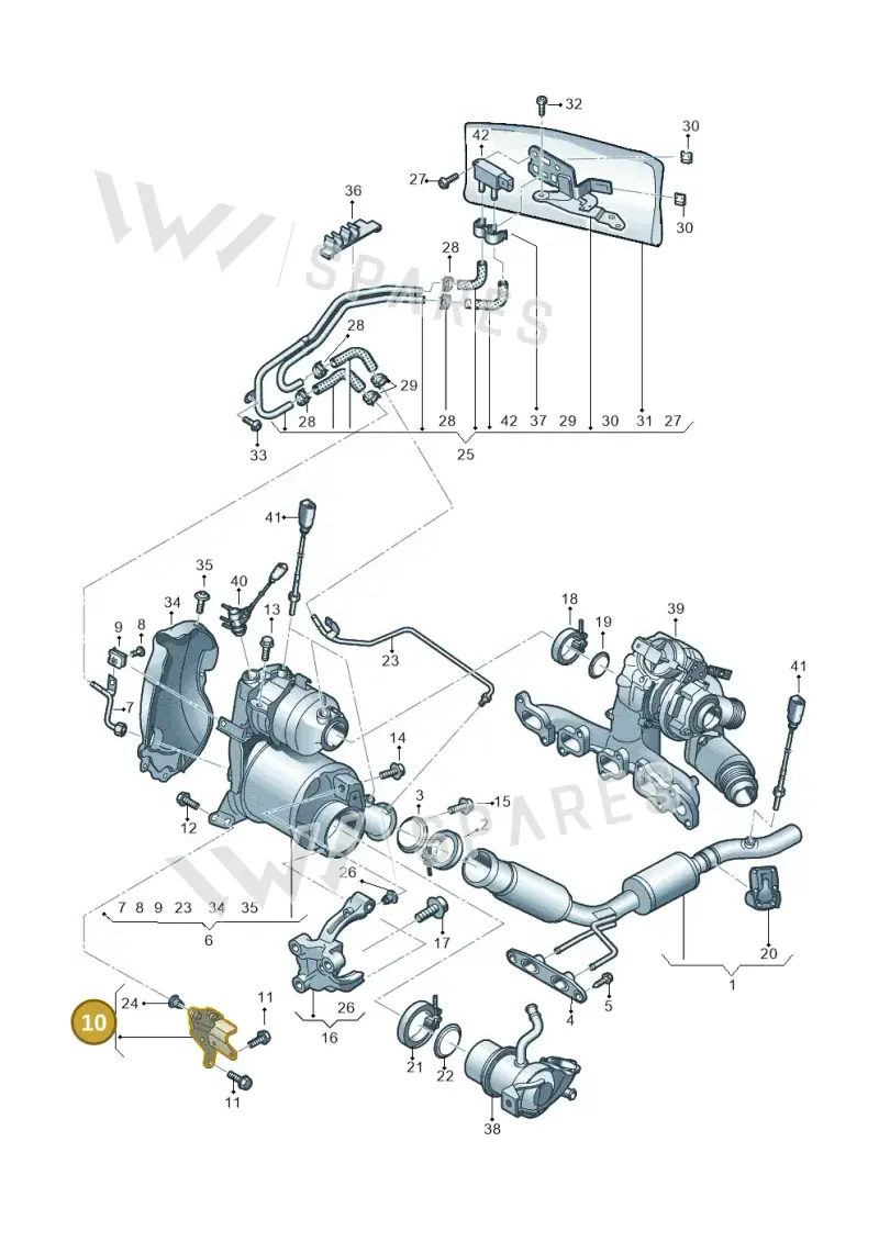 04L131561J — Volkswagen T-Cross 1,0 (2018-2024) diagram 837253500, position 10