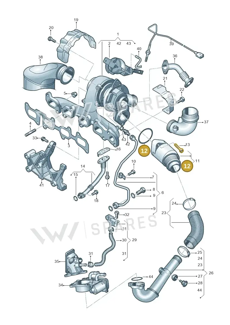 04L145117 — Volkswagen Caddy Maxi Kombi (2020-2024) diagram 746145630, position 12