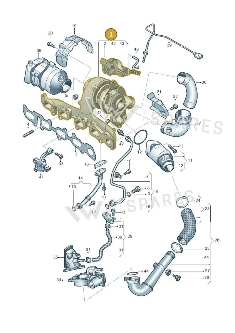 04L253020S — Volkswagen T-Roc BlueMotion (2017-2024) diagram 746145600, position 1