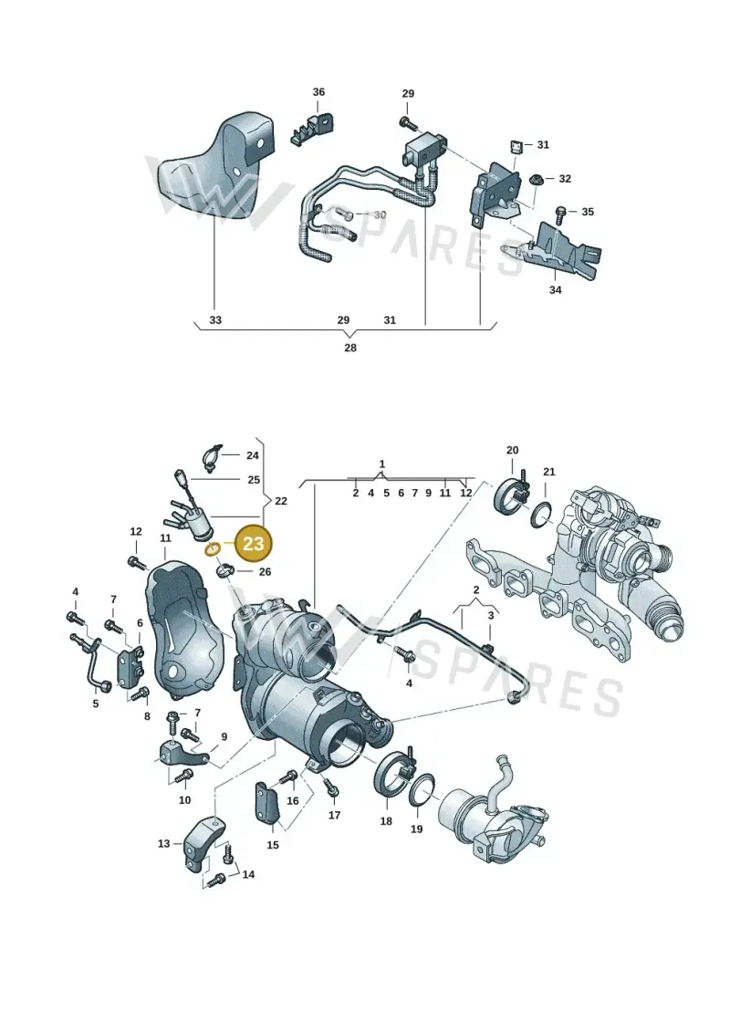 04L253115 — Volkswagen Multivan (2021-) diagram 7t0253160, position 23