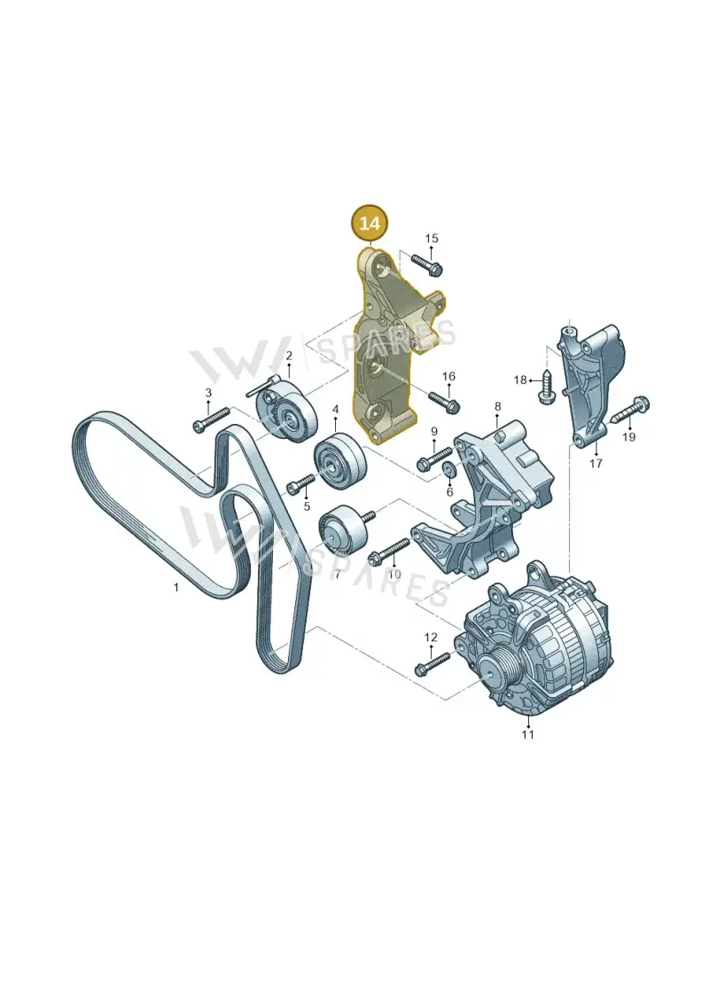 04L260089F — Volkswagen MAN TGE 55 (2016-2021) diagram 806903500, position 14