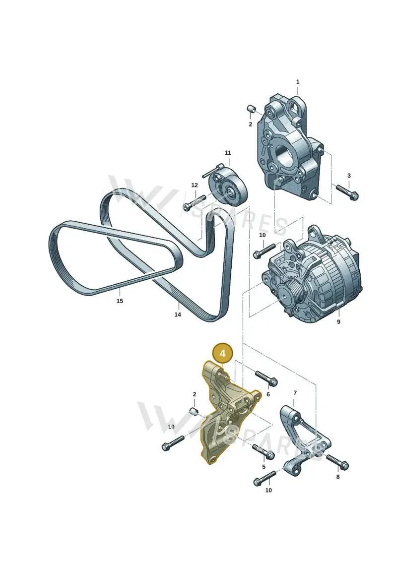 04L260089 — Volkswagen Transport. multivan (2019-2024) diagram 7ep903040, position 4