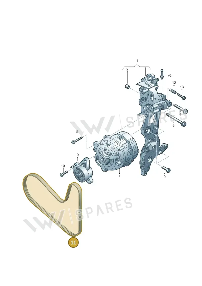 04L903137D — Volkswagen Caddy Maxi Kombi (2020-2024) diagram 793903085, position 11