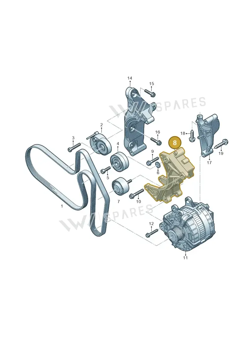 04L903141H — Volkswagen MAN TGE 55 (2016-2021) diagram 806903500, position 8