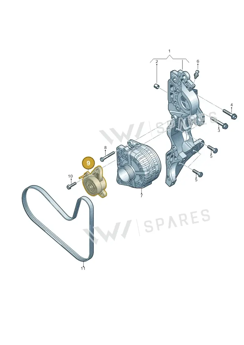 04L903315B — Volkswagen Tiguan 2.0 4Motion (2017-2024) diagram 745903450, position 9