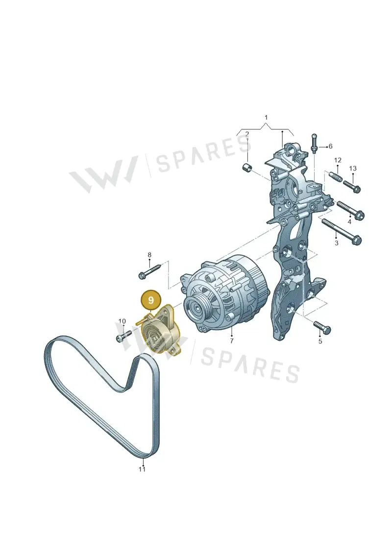 04L903315J — Skoda Octavia (2019-2022) diagram 793903085, position 9