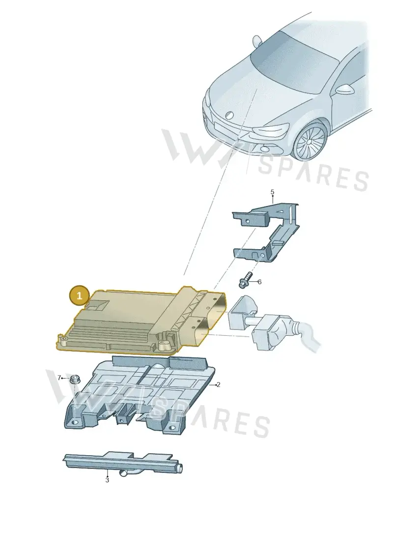 04L906016D — Volkswagen Scirocco 2.0 (2014-2017) diagram 786906200, position 1