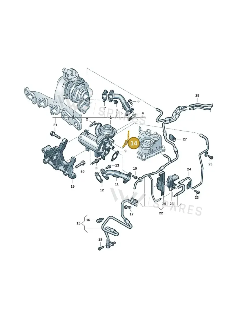 04L906088AK — Volkswagen Caddy Maxi Kombi (2020-2024) diagram 2ka131110, position 14