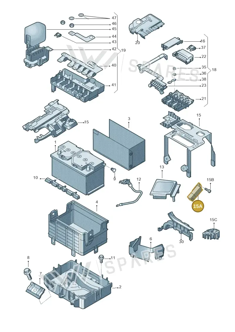04L907281 — Skoda Roomster (2010-2015) diagram 697915000, position 15A