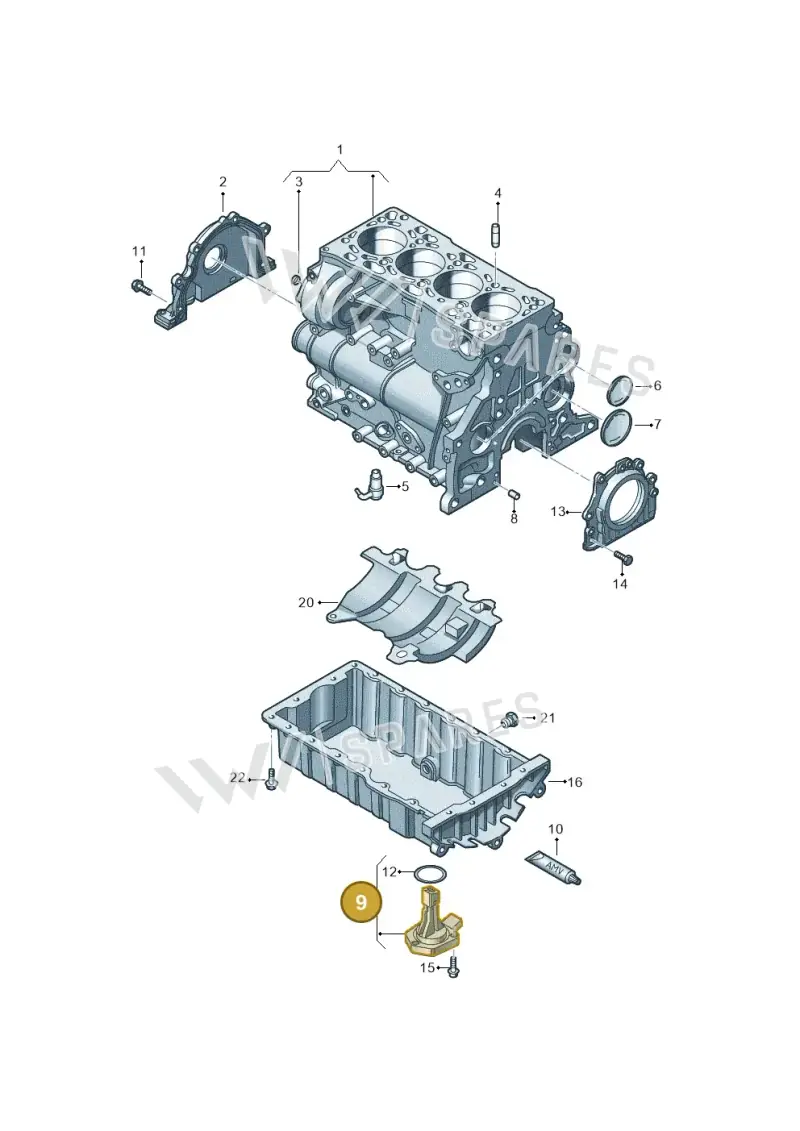 04L907660B — Volkswagen Transport. multivan (2019-2024) diagram 827103300, position 9
