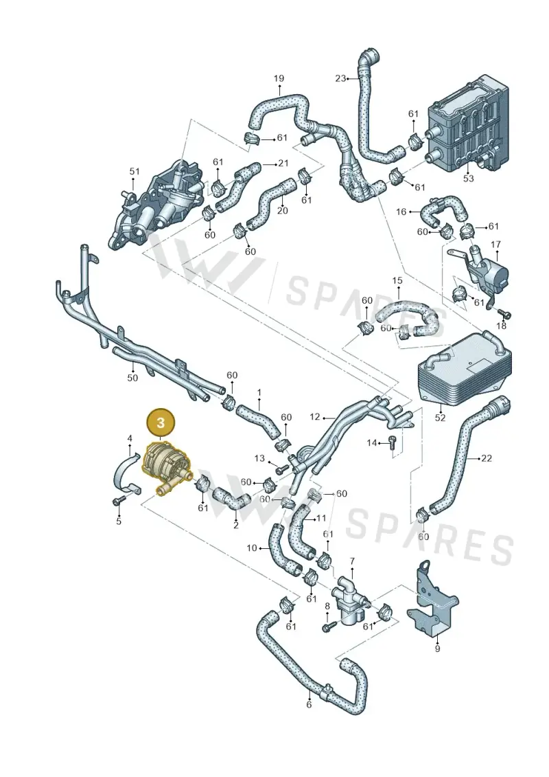 04L965567 — Volkswagen Golf 2.0 BlueMotion (2019-2024) diagram 745121620, position 3