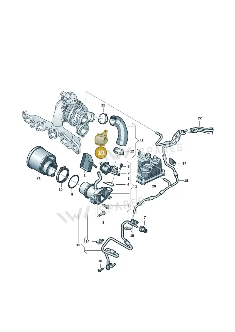 04L971461AM — Volkswagen Tiguan 2.0 (2023-) diagram 57x131100, position 19