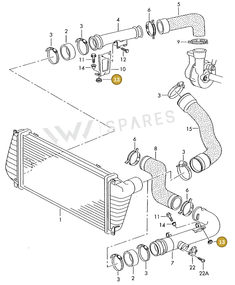 052129669A — Volkswagen LT, LT 4X4 (2003-2006) diagram 442145400, position 13