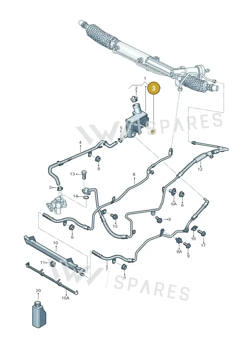 052129669A — Volkswagen Phaeton 4motion (2010-2016) diagram 710422550, position 3