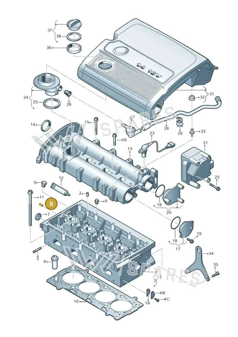 056103379 — Volkswagen GOLF PLUS              05> (2005-) diagram 420103400, position 8