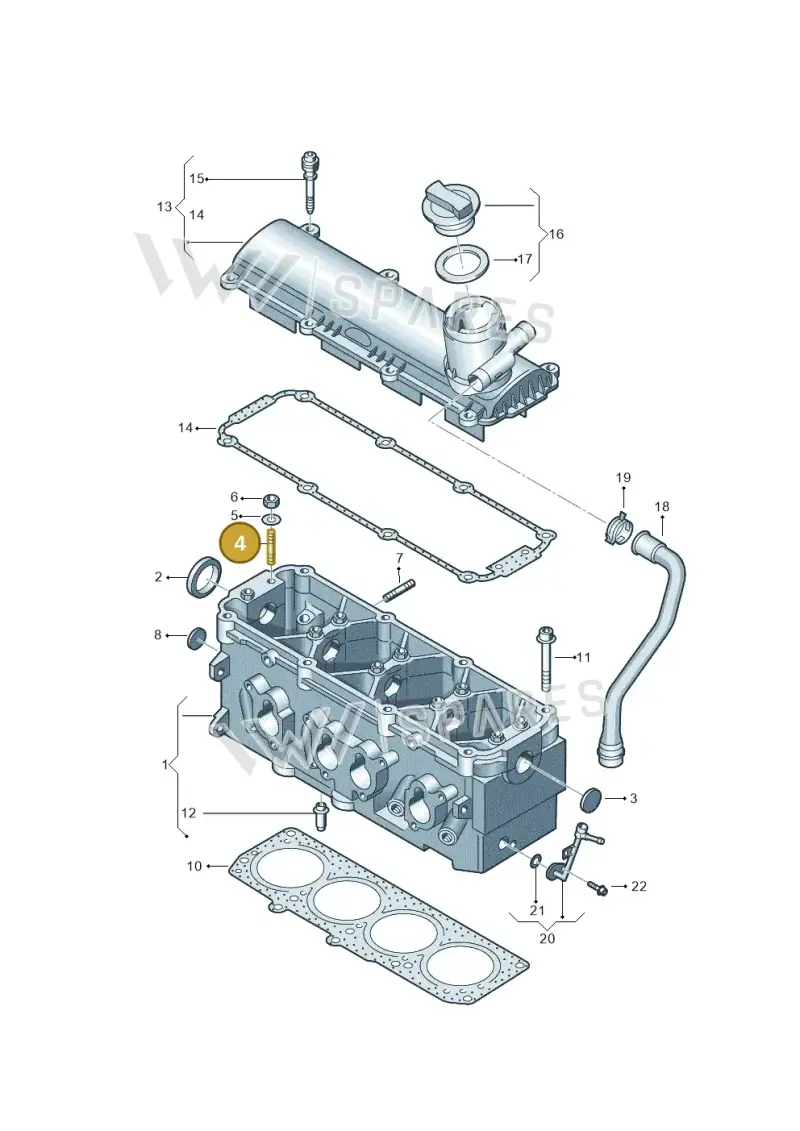056103397 — Volkswagen Golf Plus (2011-2014) diagram 409103300, position 4