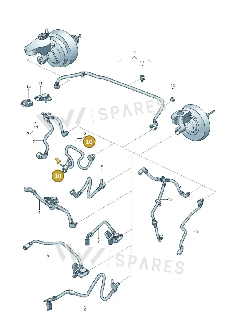 056129777 — Volkswagen Jetta (2014-2017) diagram 692611700, position 10