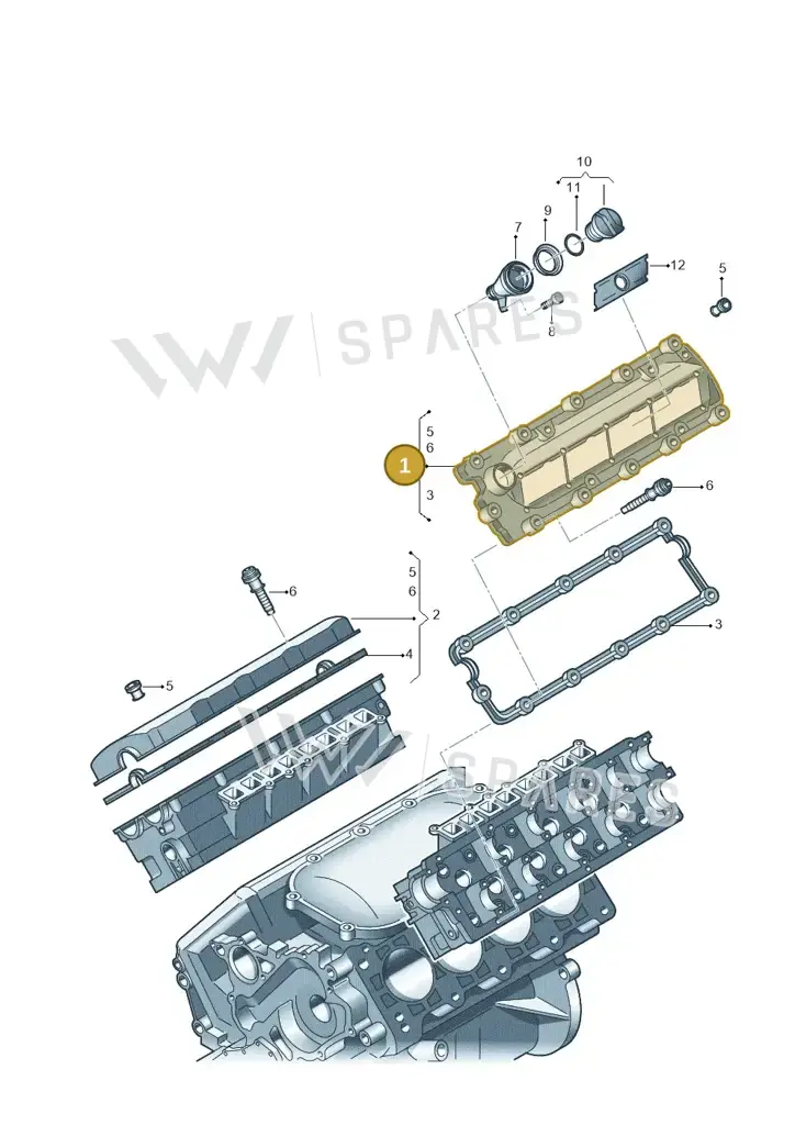057103469L — Volkswagen Touareg BlueMotion (2014-2018) diagram 277103470, position 1