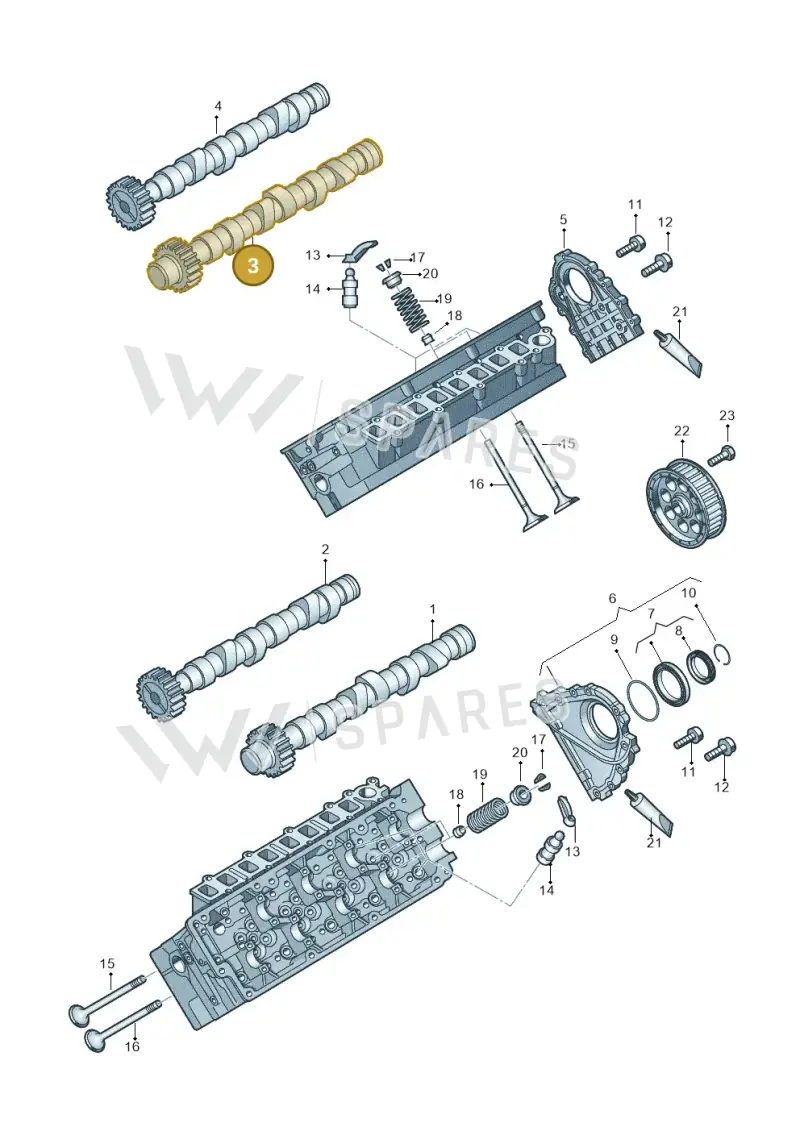 057109009BA — Volkswagen Touareg (2012-2014) diagram 493109200, position 3