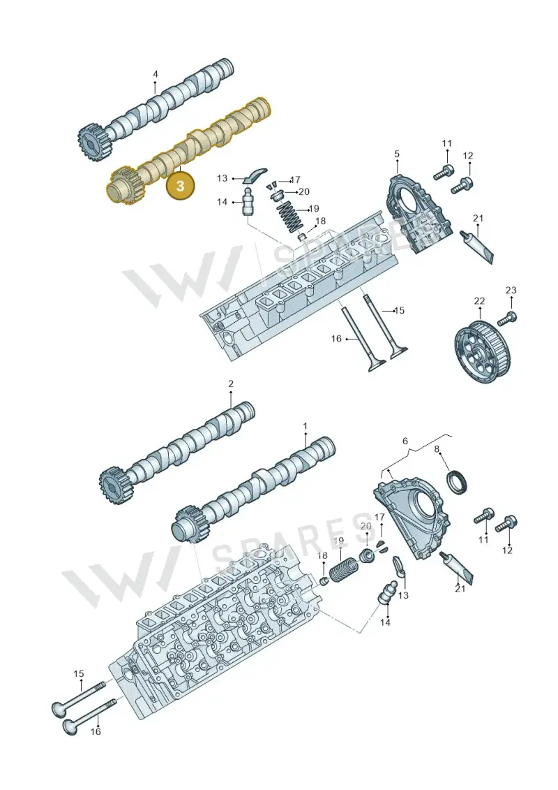 057109009BA — Volkswagen Touareg BlueMotion (2014-2018) diagram 787109500, position 3