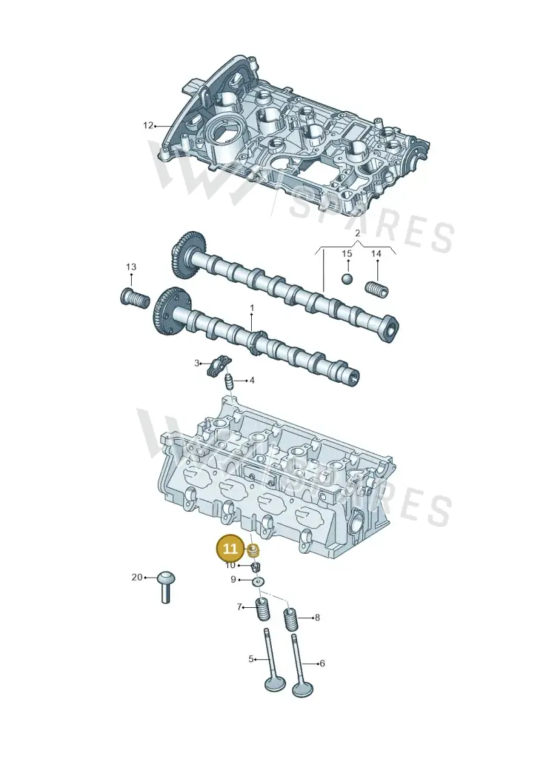 057109675 — Volkswagen Tiguan 2.0 (2023-) diagram 627109200, position 11