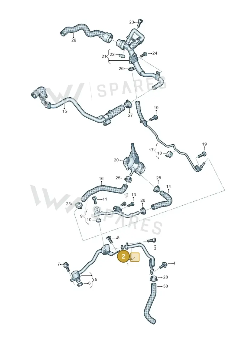 057121437F — Volkswagen Touareg (2017-2023) diagram 439121460, position 2