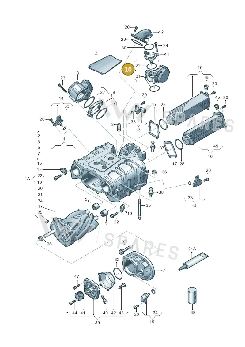 057128063G — Volkswagen Phideon (2016-2023) diagram 771145250, position 10