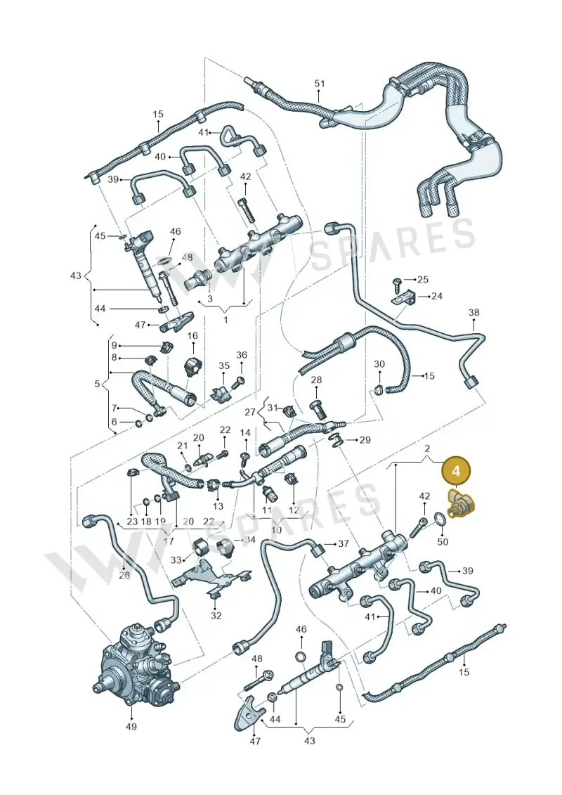 057130764AM — Volkswagen Amarok twin cab (2022-) diagram 738130900, position 4