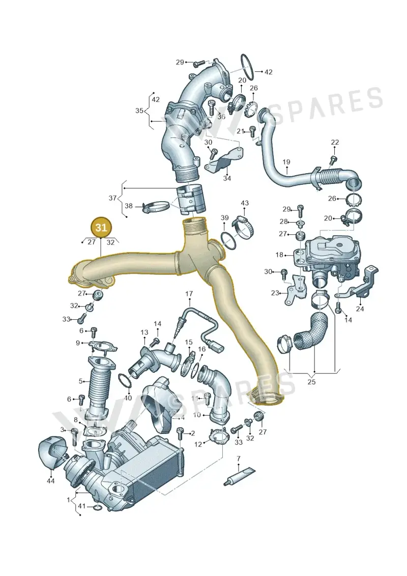 057145673K — Volkswagen Touareg (2017-2023) diagram 859131350, position 31